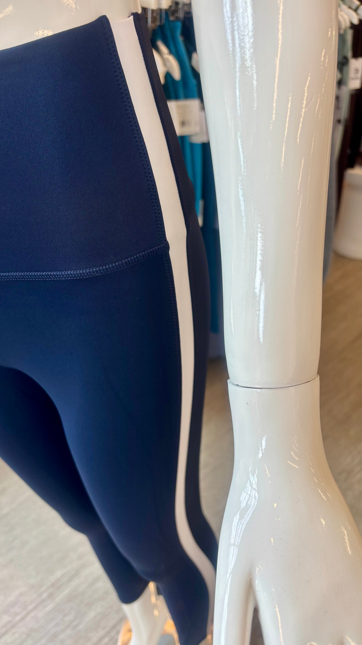 Highgate Full Length Legging - DarkNavy/OpticWhite