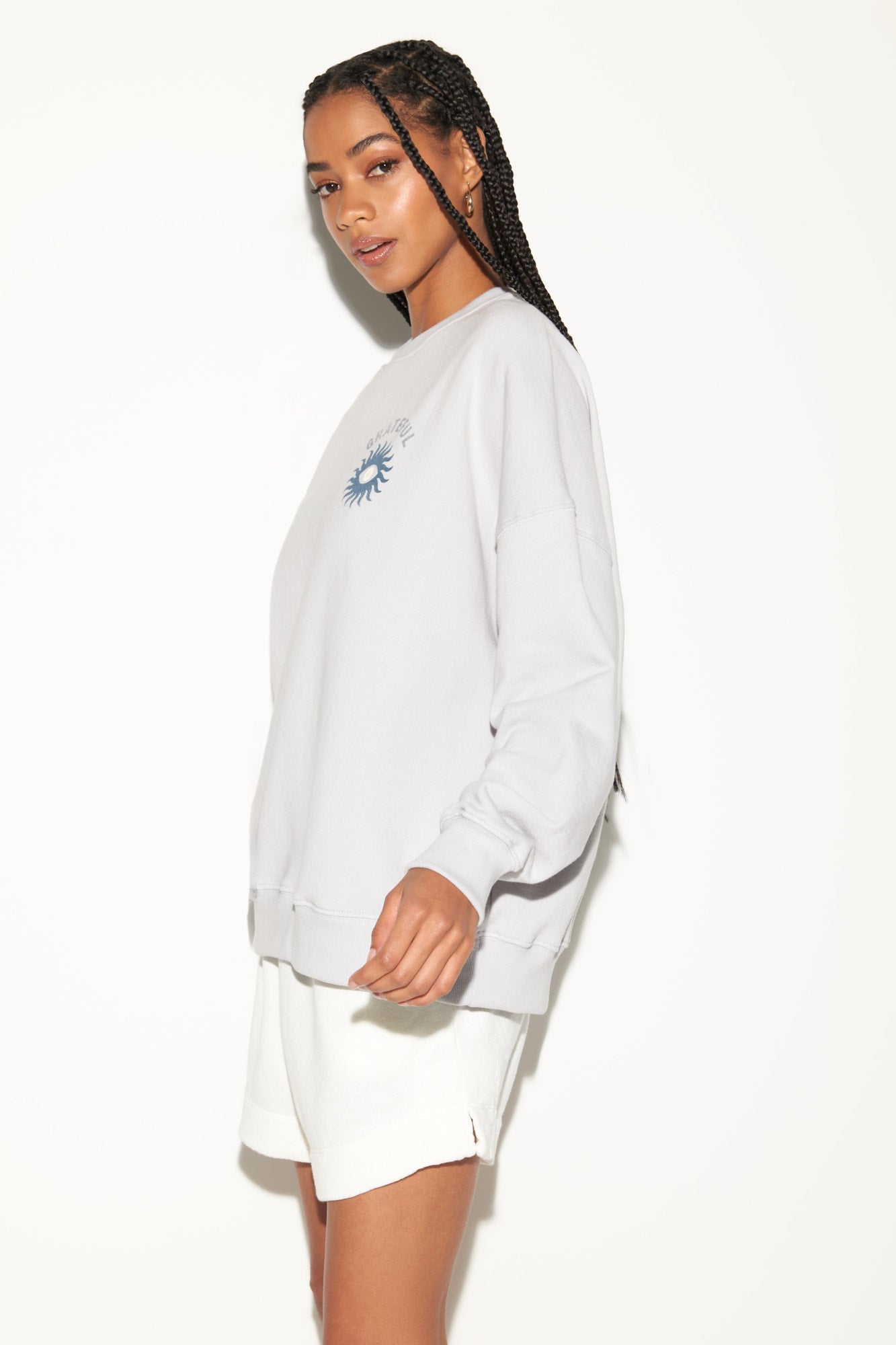 Grateful Eye Boyfriend Crew - Hazy Grey