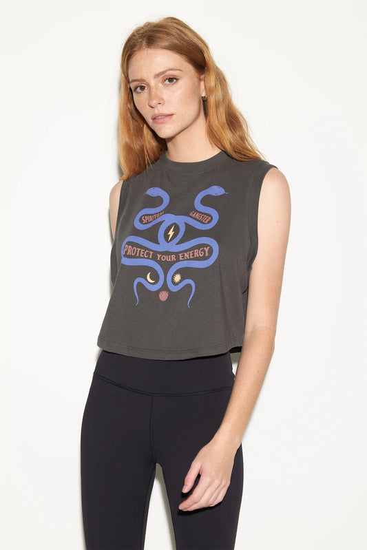 Serpent Crawford Crop Tank - Ash