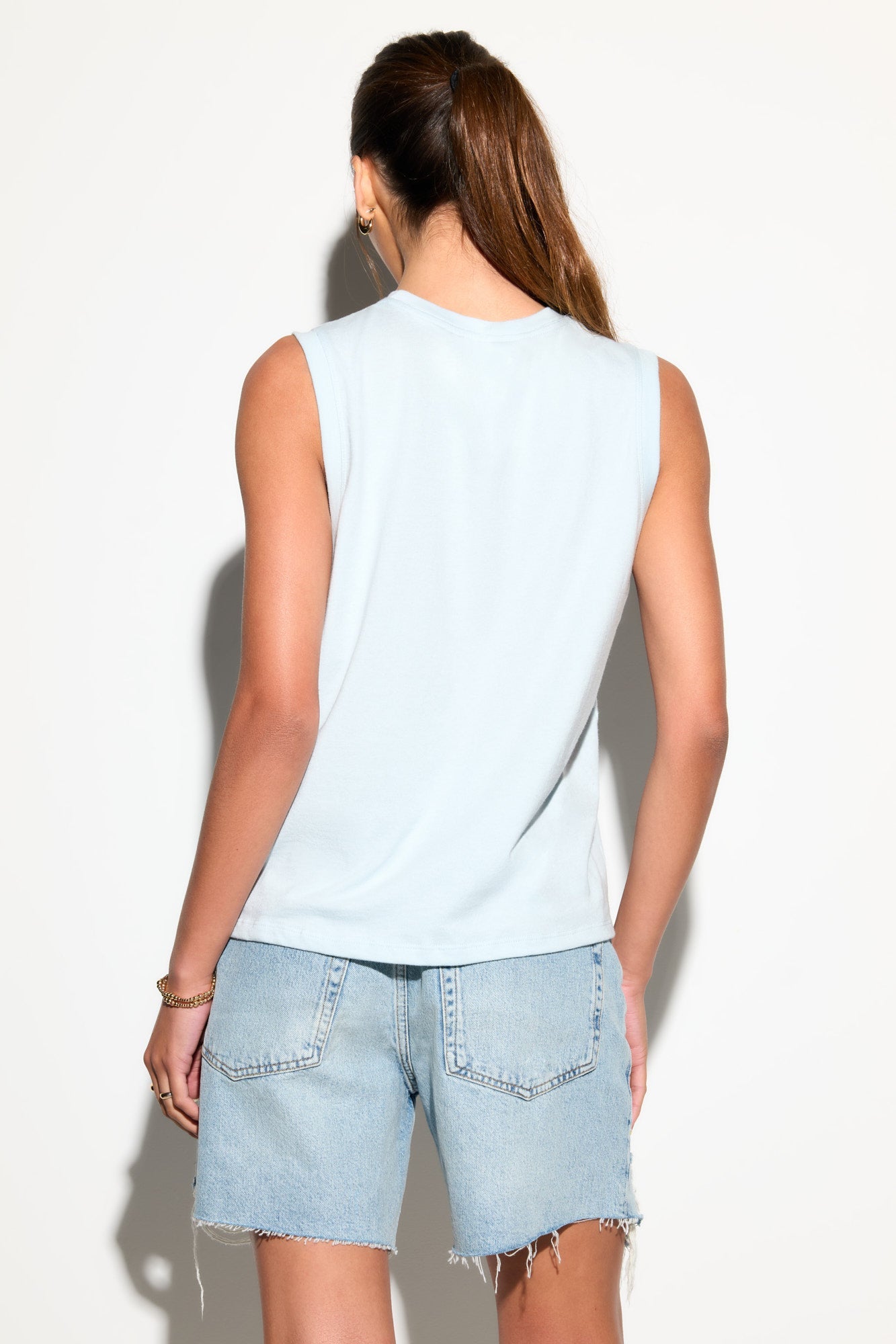 Be Kind Bowery Tank - Crystal Blue