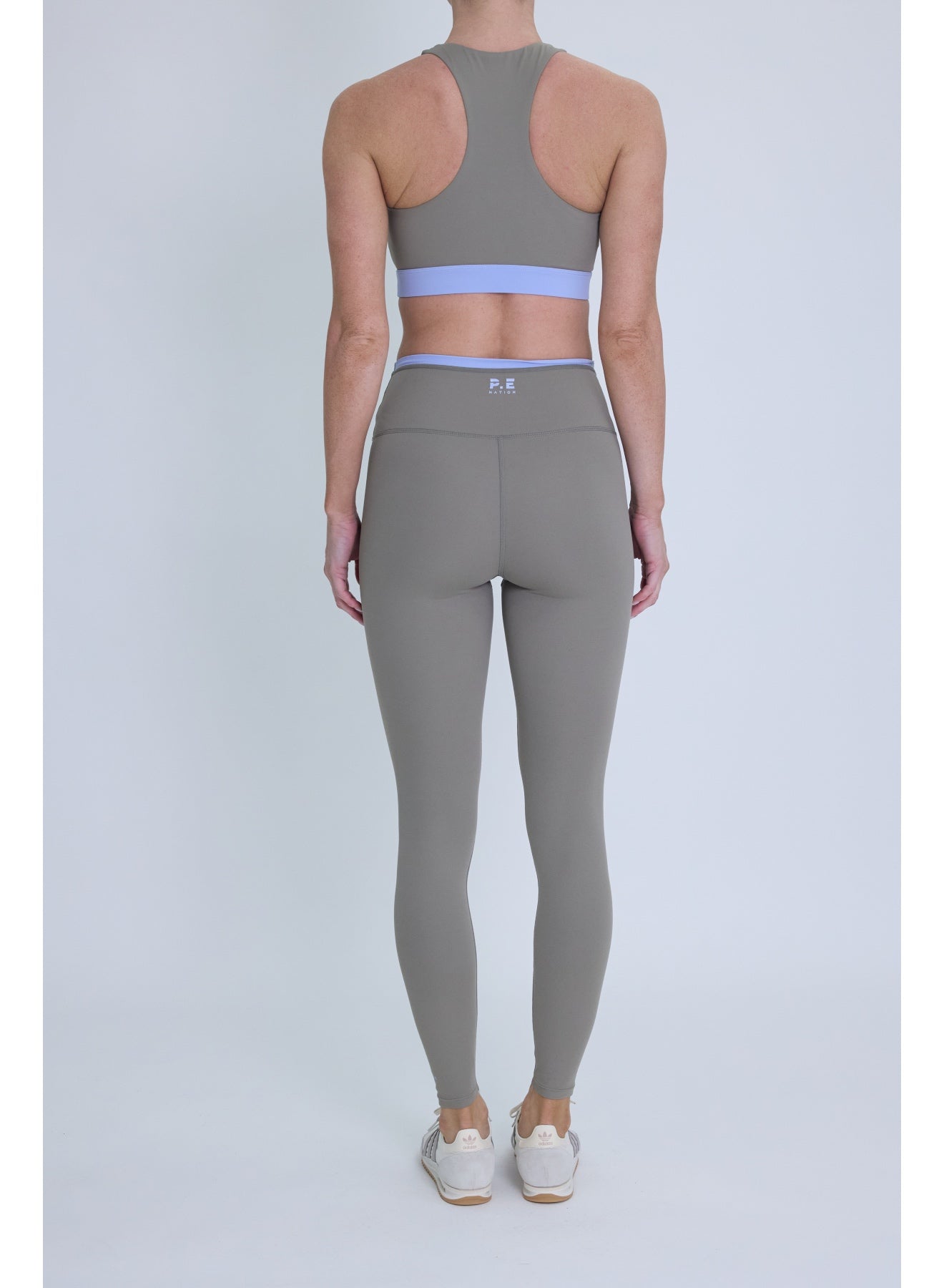 Vita Full Length Legging - Fawn / Dusty Blue