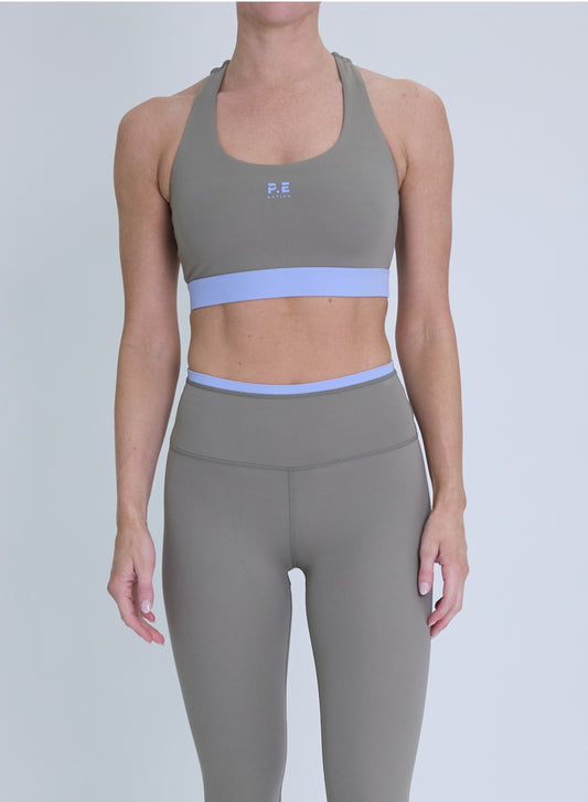 Frequency Sports Bra - Fawn / Dusty Blue