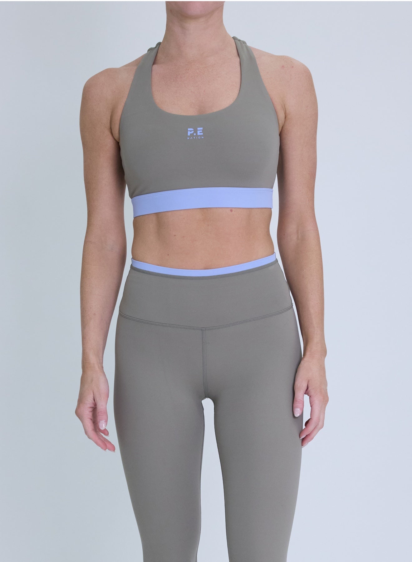 Frequency Sports Bra - Fawn / Dusty Blue