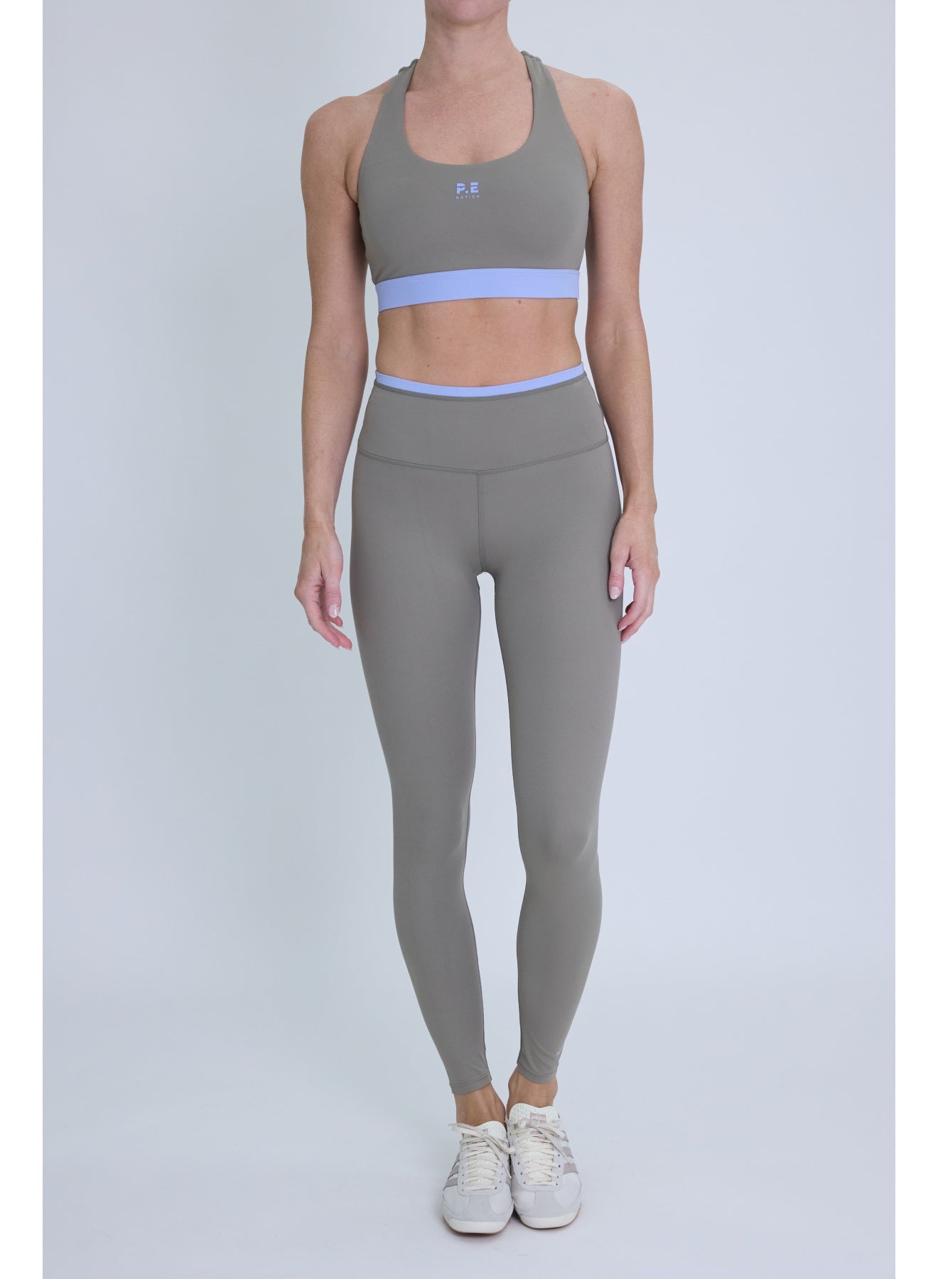 Vita Full Length Legging - Fawn / Dusty Blue