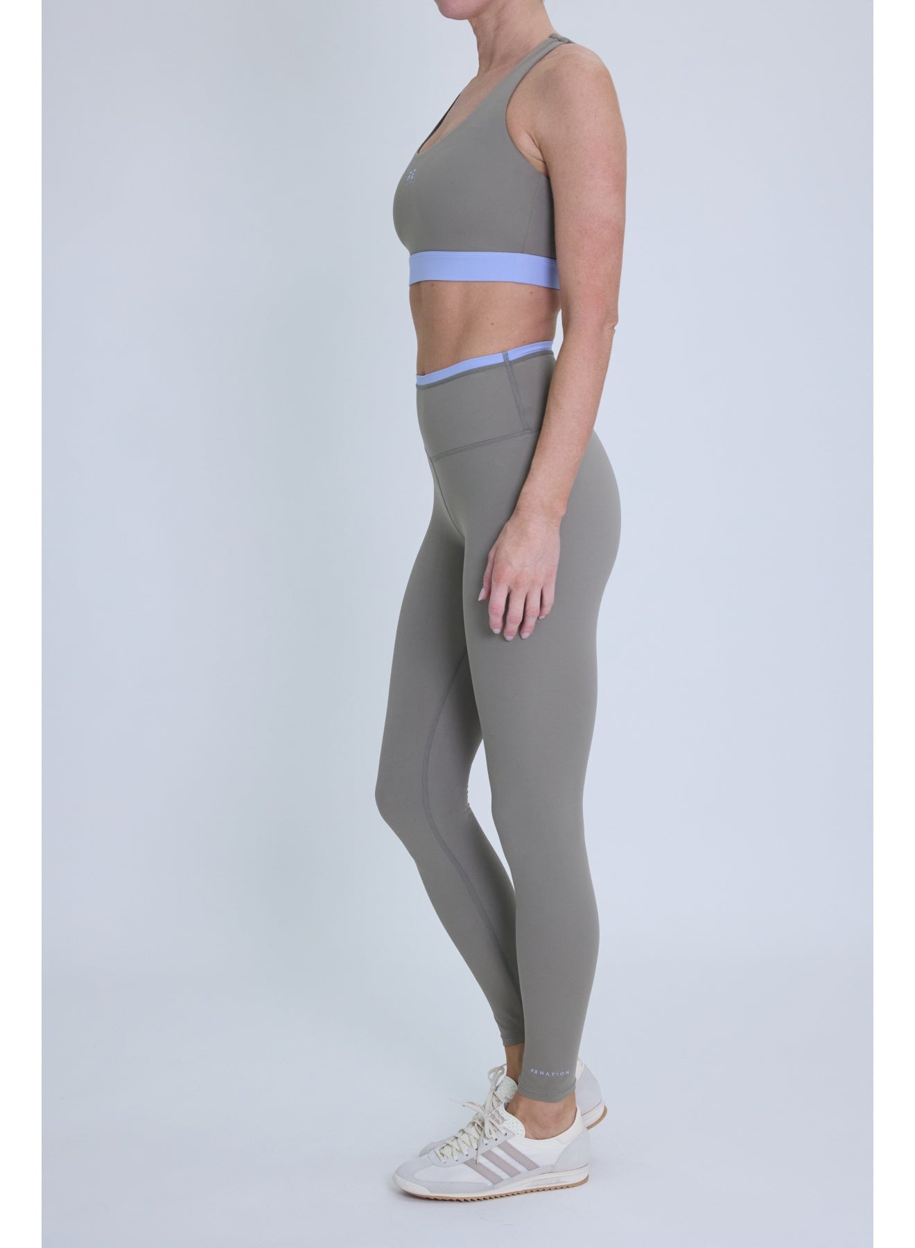 Vita Full Length Legging - Fawn / Dusty Blue
