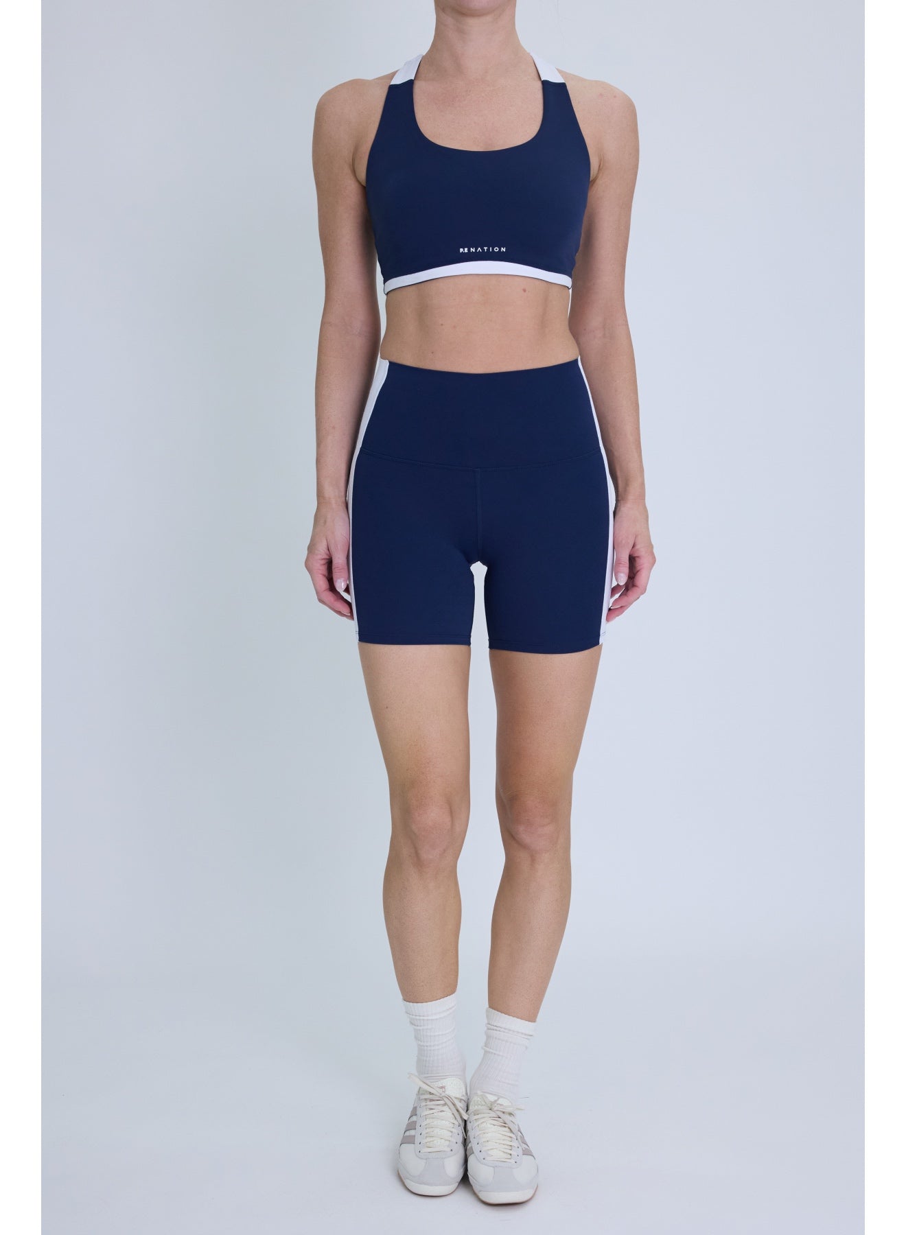 Highgate Sports Bra - Dark Navy / Optic White