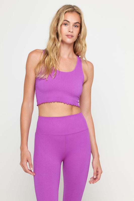 Amor Crop Tank - Electric Amethyst