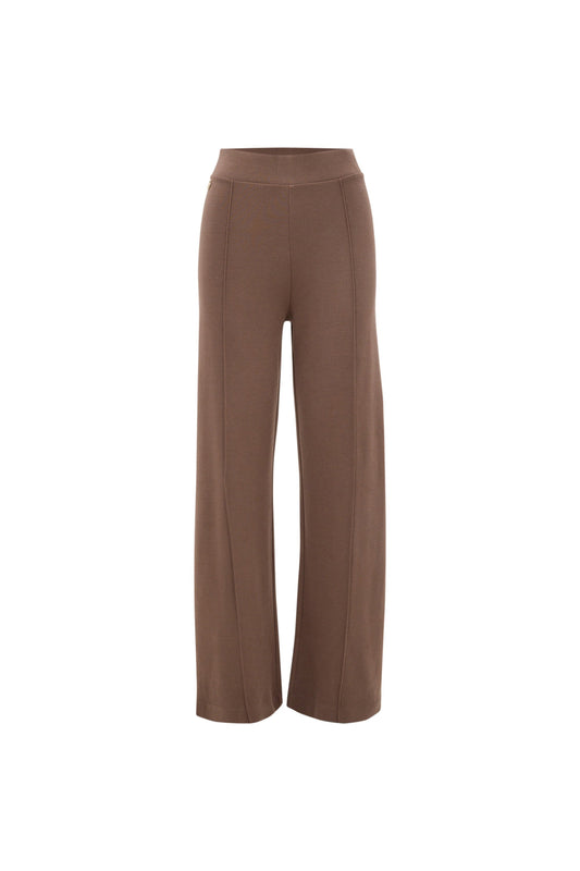 Forest Pintuck Flare Pants - Chocolate