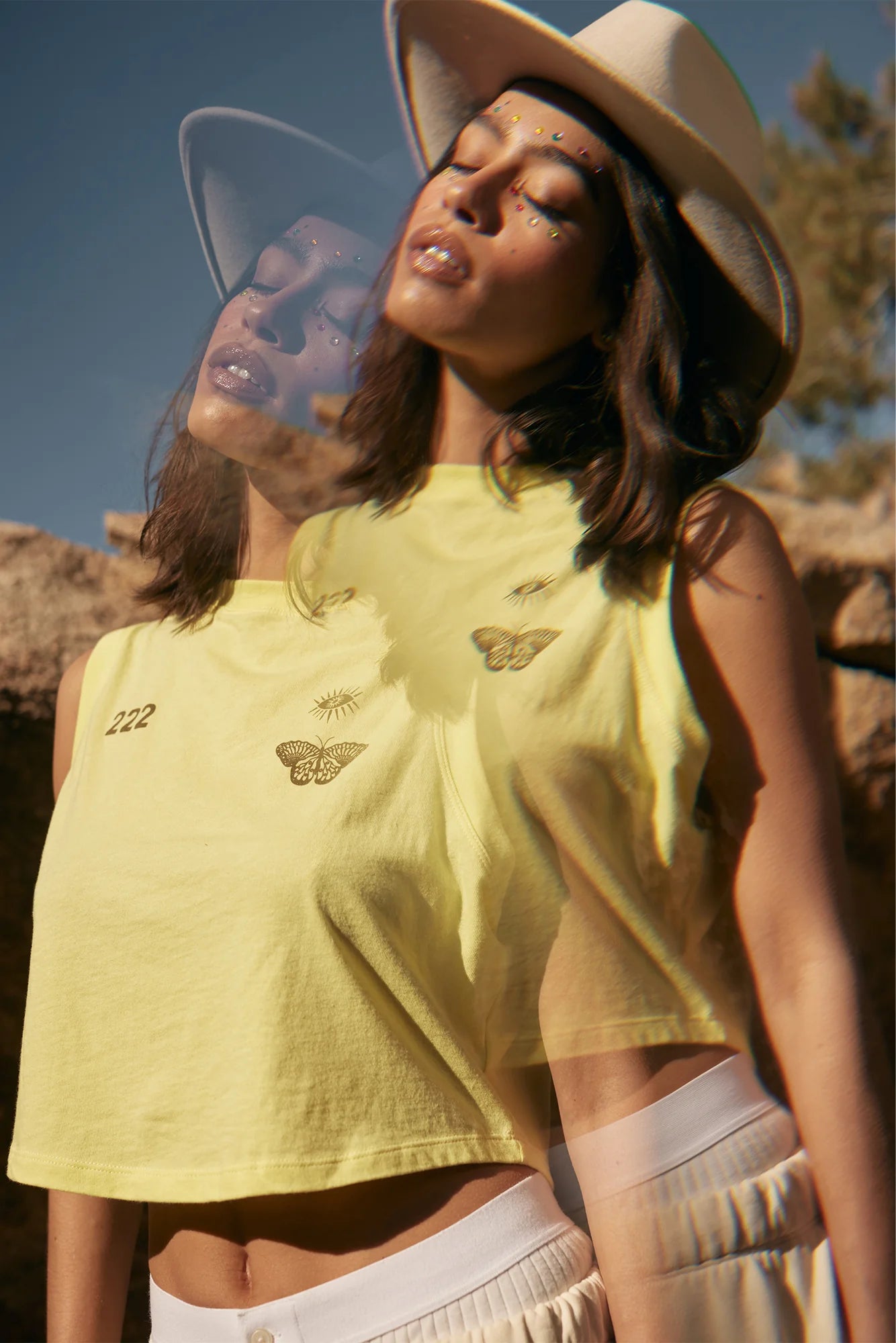 222Nature Crawford Crop Tank - Firefly