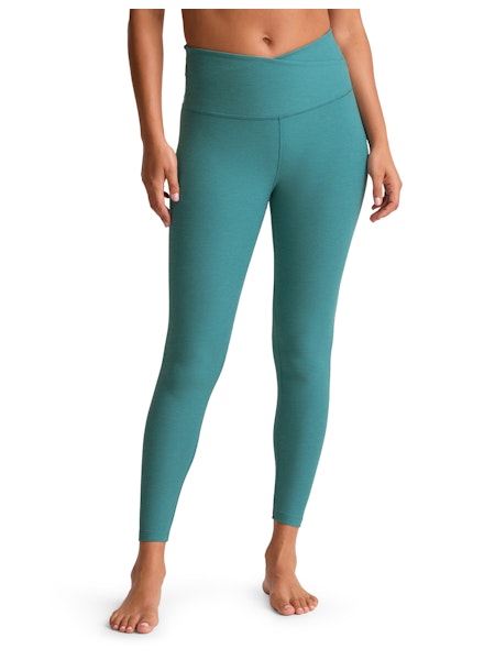 Spacedye HW Midi Legging - Deep Aqua Heather