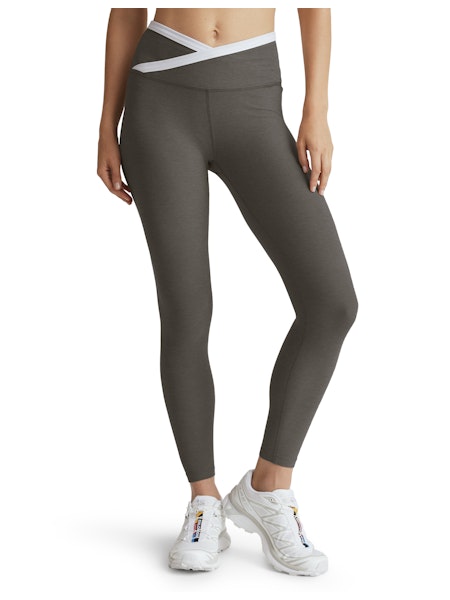 Spacedye Outlines HW Midi Legging - Gray / White
