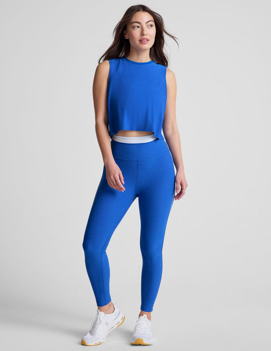 SD Trophy HW Midi Legging - CourtBlueHthr/CloudWht