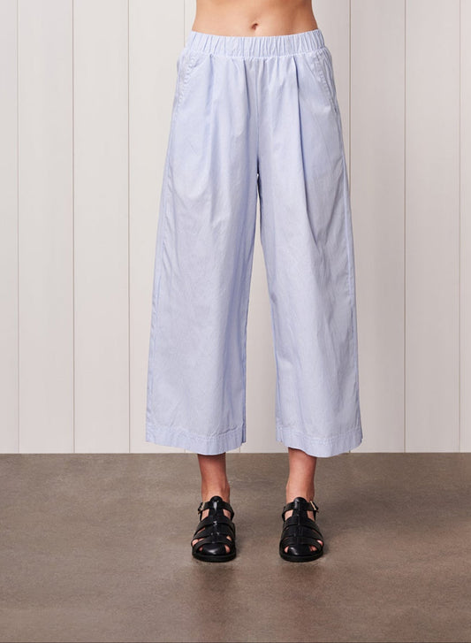 James Pinstripe Poplin Pant - Dove Blue