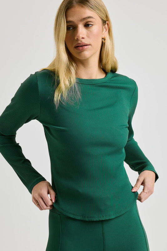 Ribbed Long Sleeve - Forest
