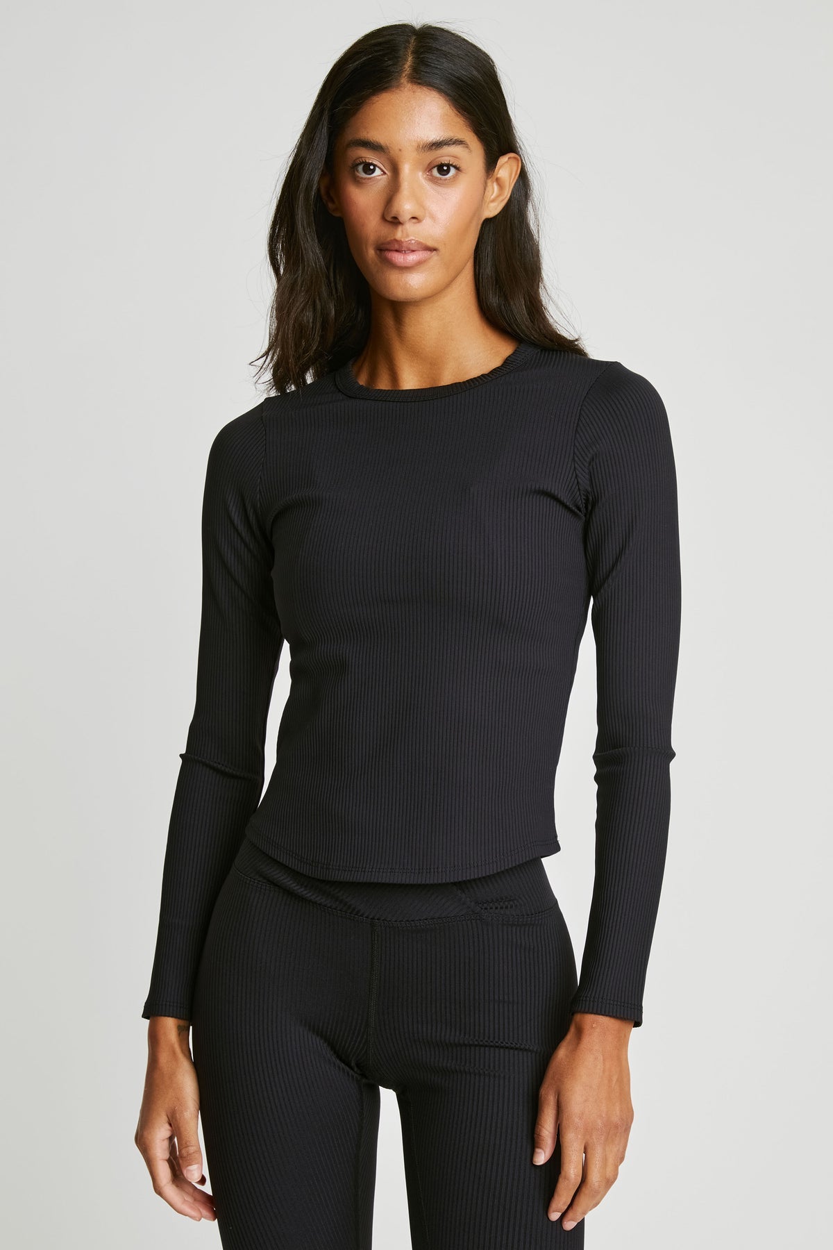 Ribbed Long Sleeve - Black