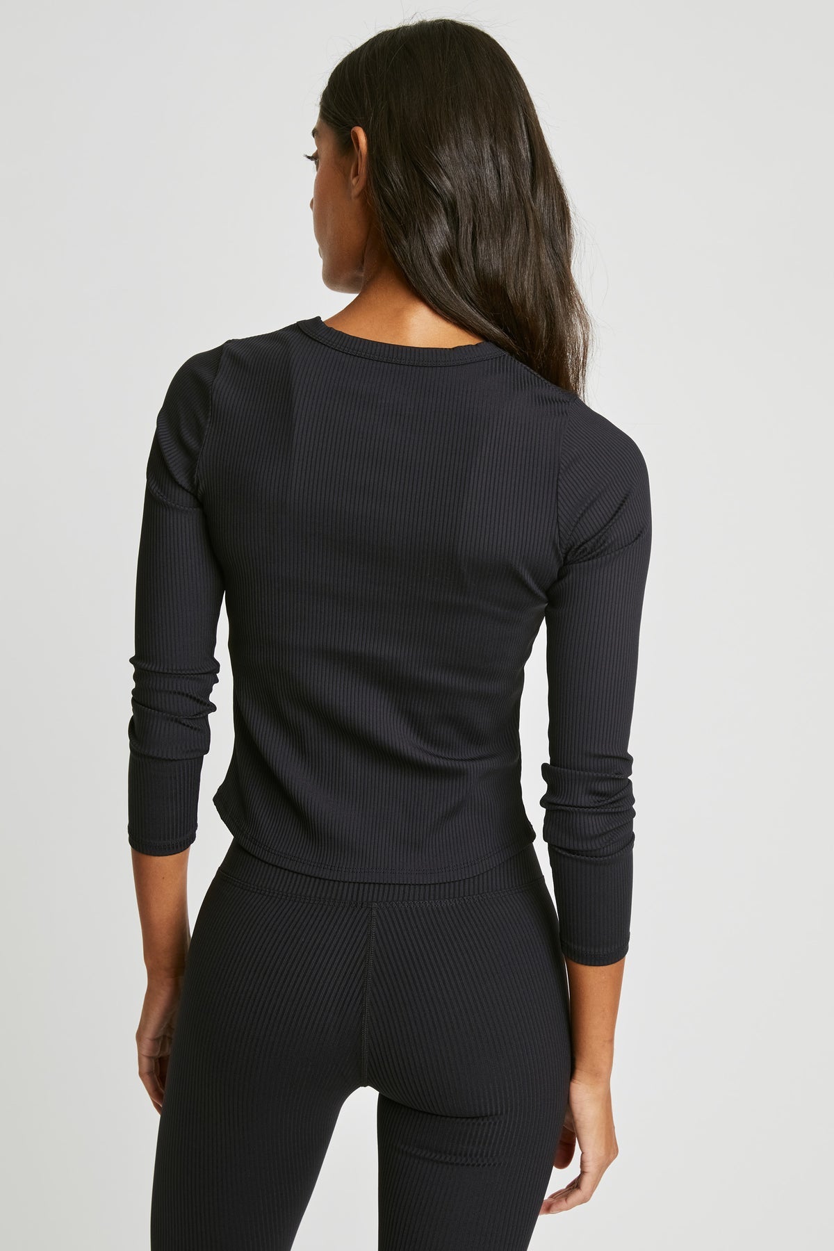 Ribbed Long Sleeve - Black