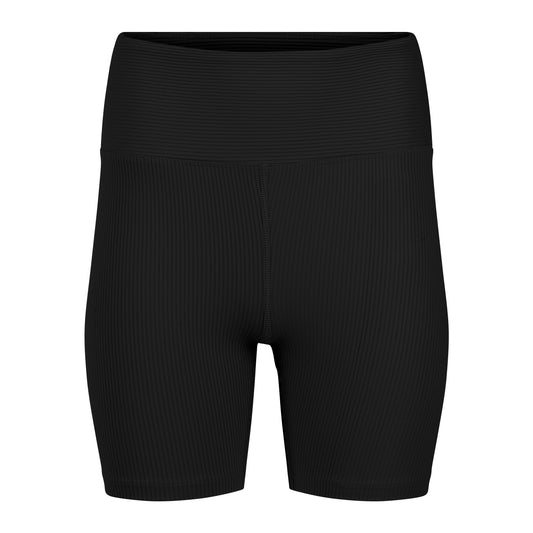 Ribbed 6" Biker Short - Black
