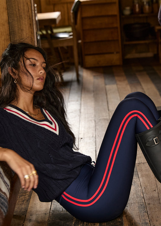Oxford 25In Midi Pant - Navy