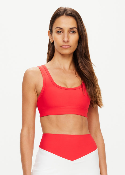 Pacific Harley Scoop Neck Bra - Red