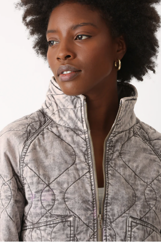 Quilted Jacket - Acid Driftwood