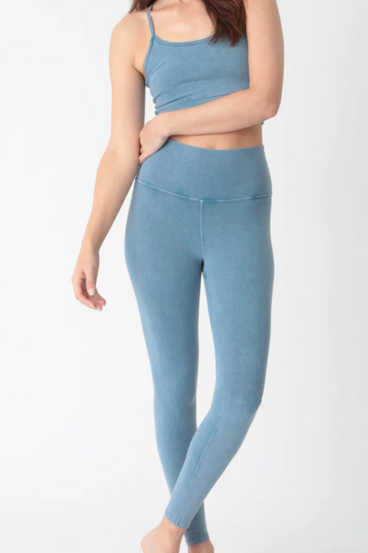 Sunset Legging - Acid Stone Blue
